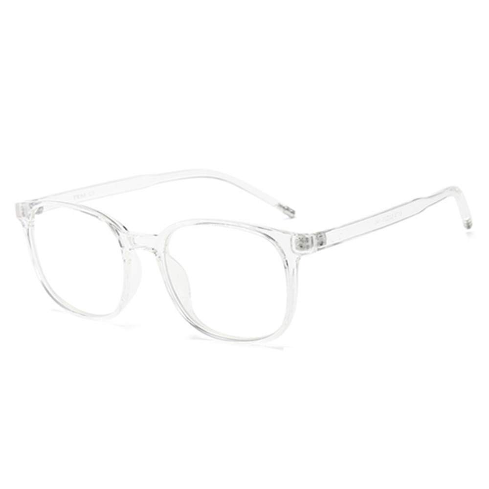 Lunettes Anti Lumière Bleue Gaming d'Ordinateur TR90 Monture Lunette Repos Verres Transparent Filtrant UV400 pour Homme 