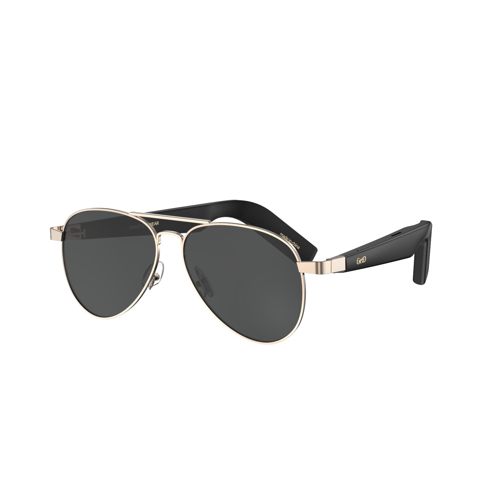 Smart Bluetooth Lunettes GetD AI pour Hommes et Femmes - Contrôle Par Voix et Style Ouvert Oreille IpX4 Étanche